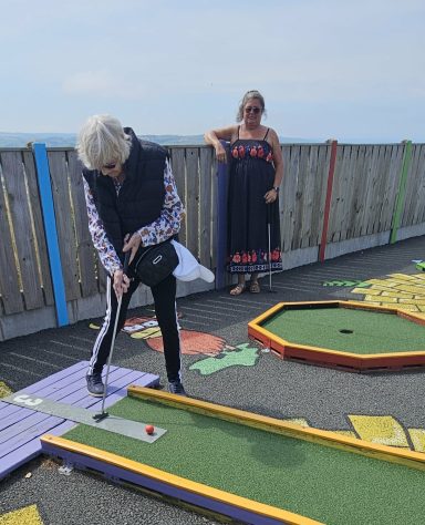 Crazy golf on Constitution HIll